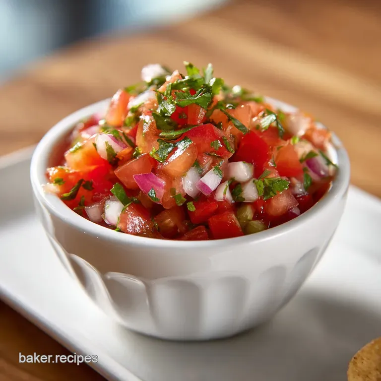 A rustic ceramic bowl overflowing with chunky pico de gallo, showcasing its fresh, colorful ingredients.
