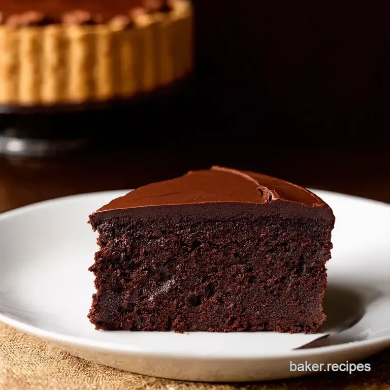 The Decadent Flourless Chocolate Torte presentation