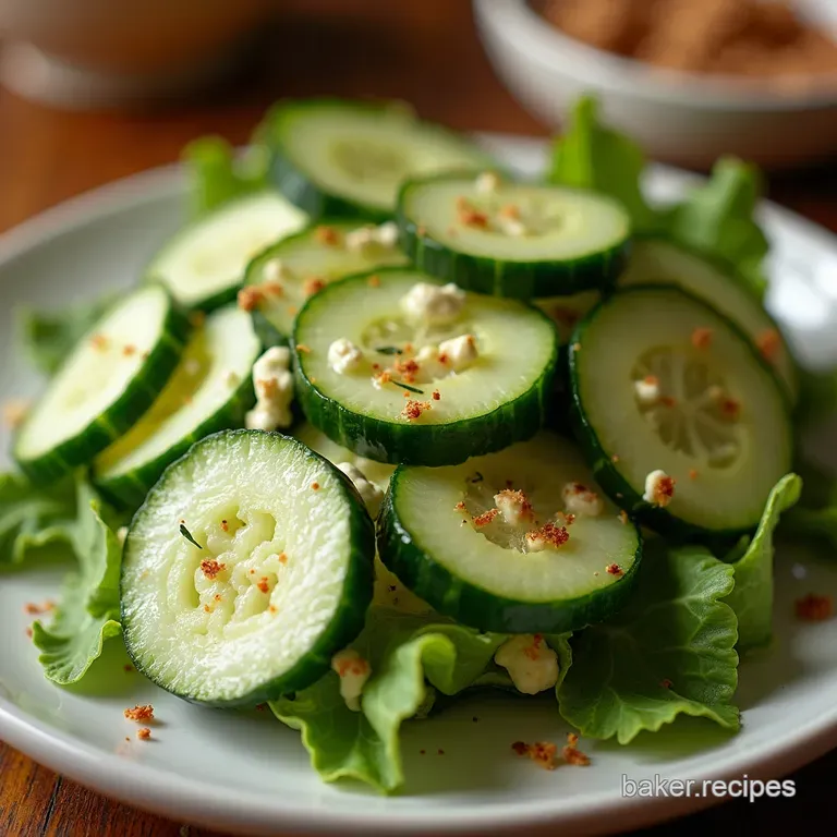 The Great British Garden Crunch Creamy Dill Cucumber Salad presentation