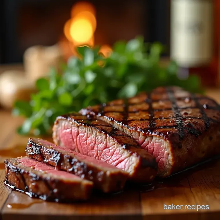 The Oh My God Steak Marinade presentation