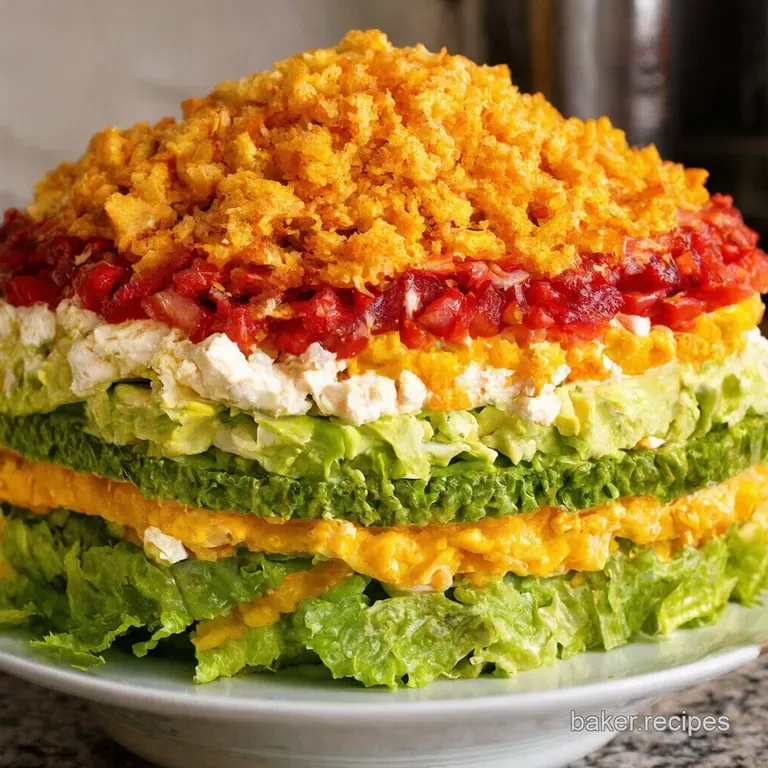 The Ultimate 7Layer Salad a Potluck Classic Elevated presentation