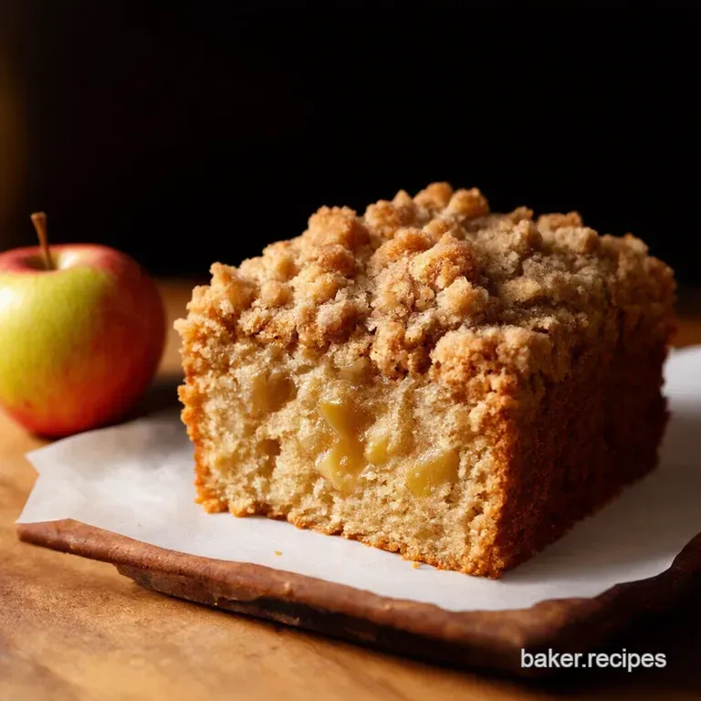 The Ultimate Apple Crumb Cake with Double Crumb Topping presentation