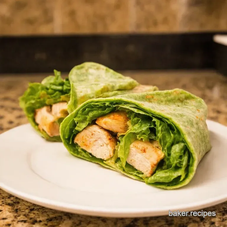 The Ultimate Chicken Caesar Wrap Caesar Salad Elevated presentation