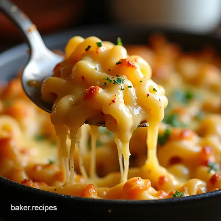 The Ultimate Creamy Threecheese Pasta Bake presentation