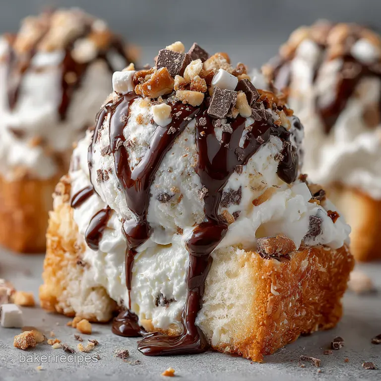 The Ultimate Rocky Road Ice Cream presentation