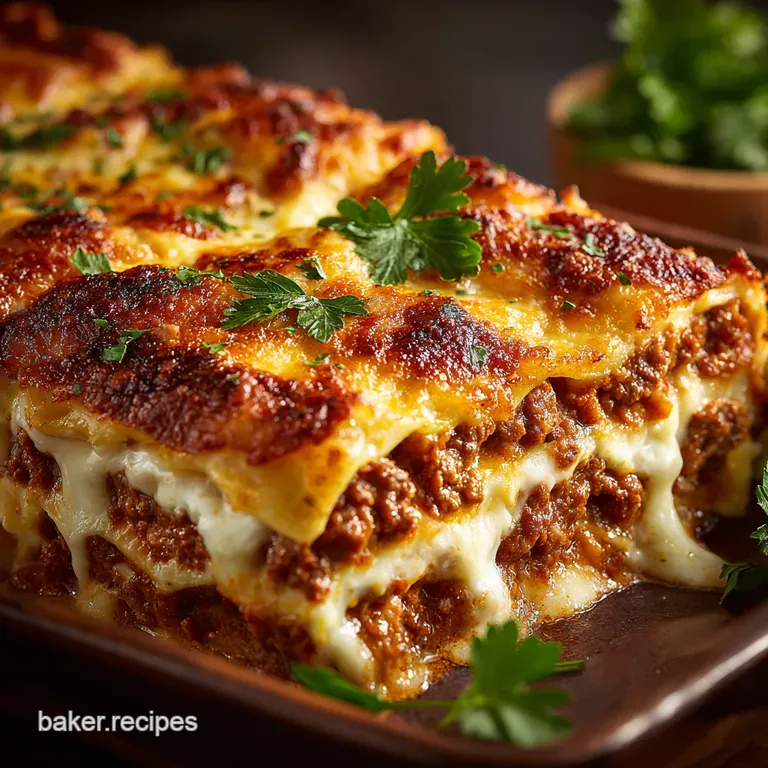 The Ultimate Sunday Feast Slowsimmered Ragu Lasagna presentation