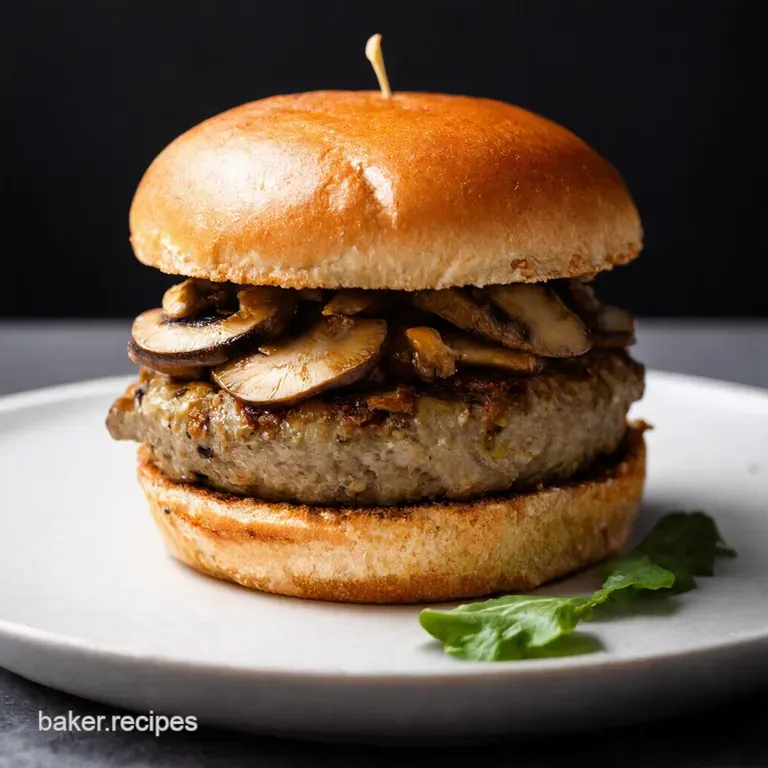 The Ultimate Umami Bomb Mushroom Swiss Burger