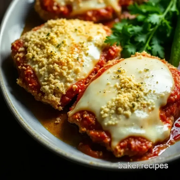 The Weeknight Hero: Crispy Baked Chicken Parmesan presentation