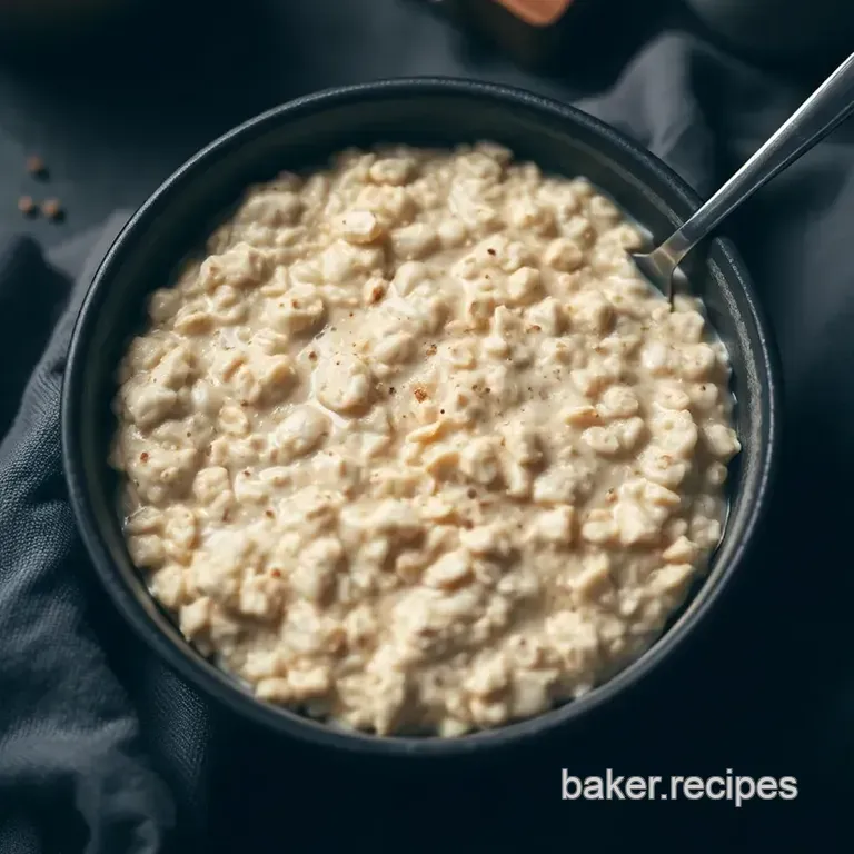 Traditional Irish Overnight Oats with Honey and Berries presentation