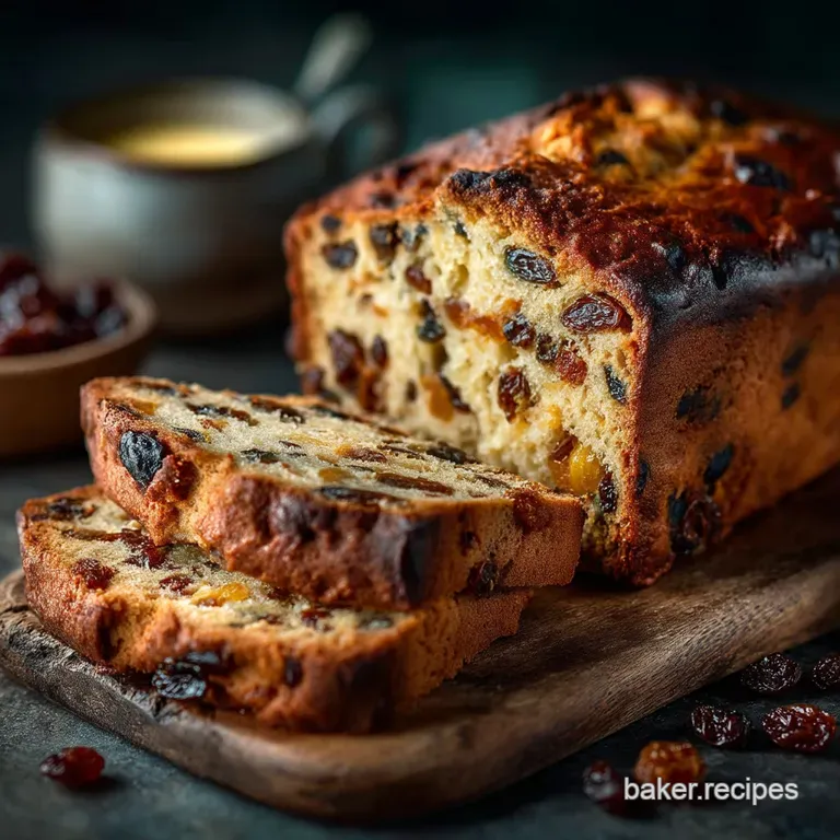 Traditional Welsh Bara Brith the Authentic Speckled Tea Loaf presentation