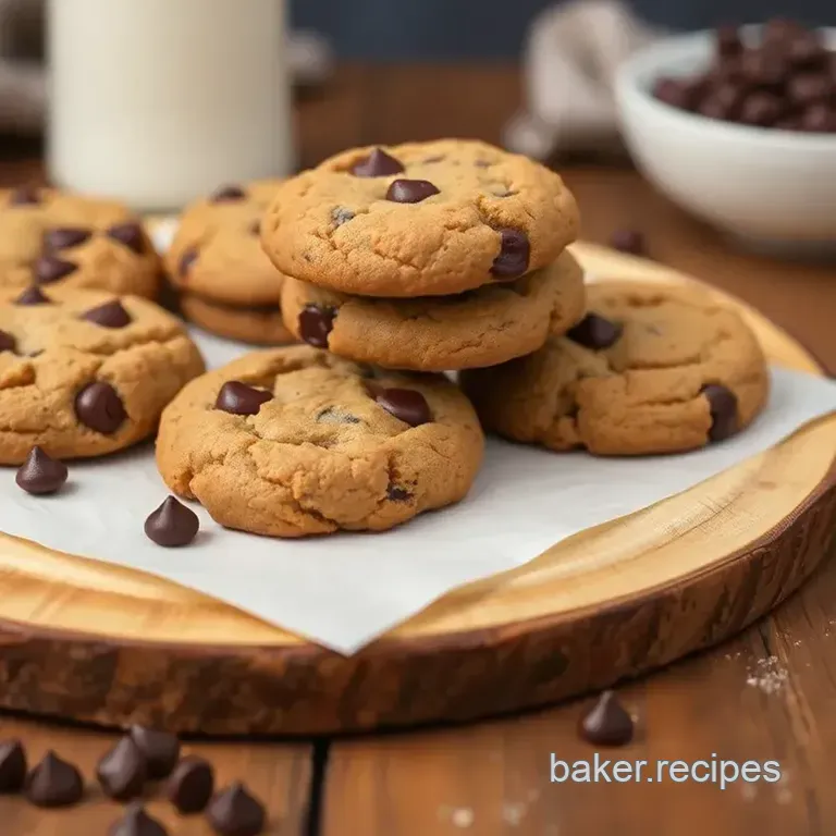 Bake Triple Chocolate Chip Cookies Delight presentation