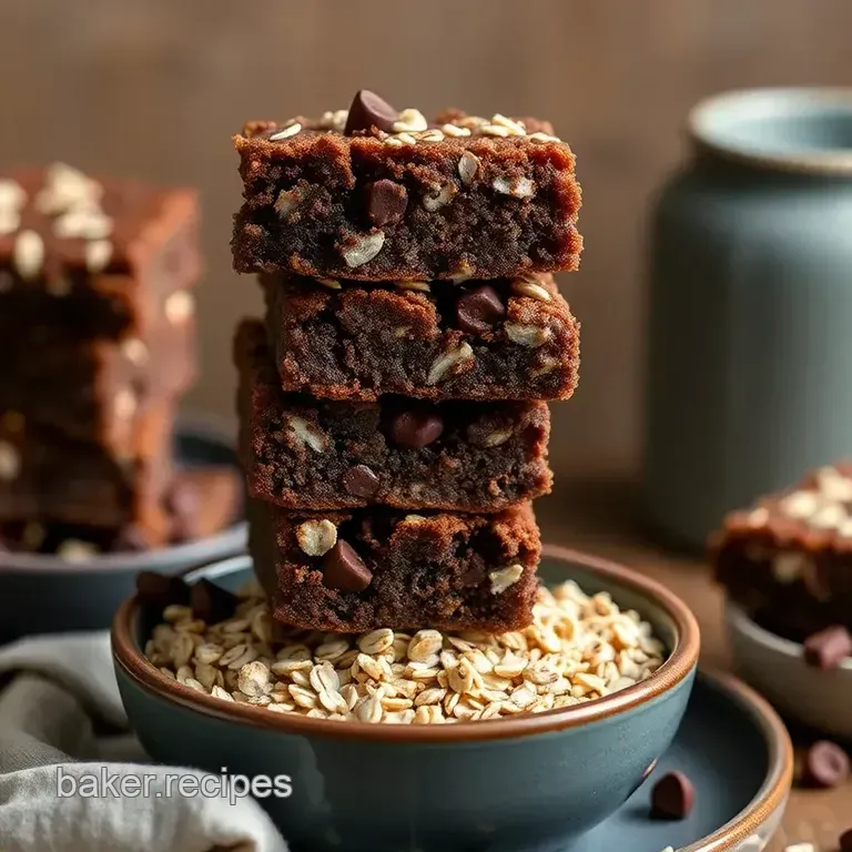 Triple Chocolate Crunchy Bake Oats presentation