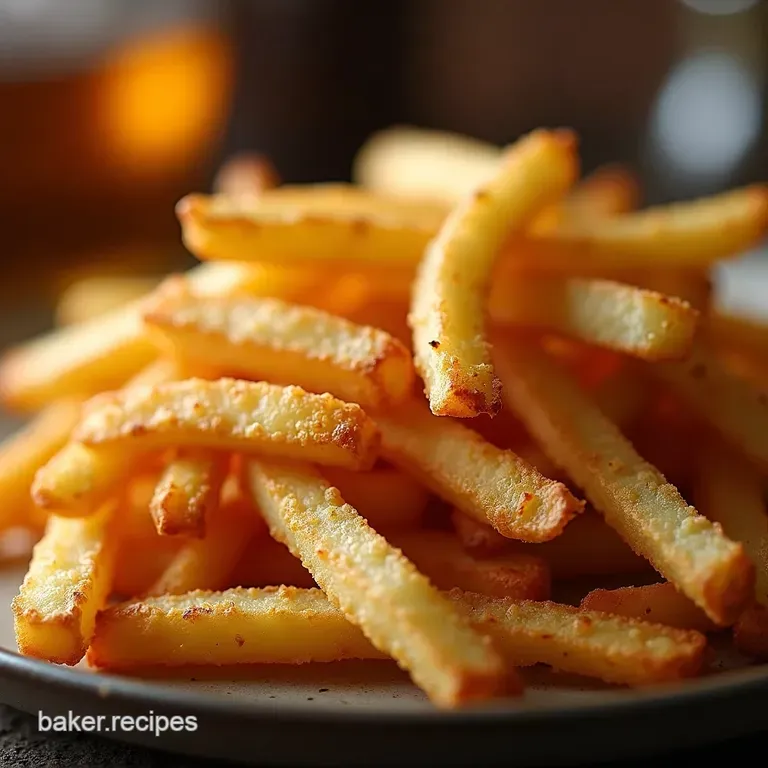 Triplecooked Crispy Fries Golden Perfection presentation