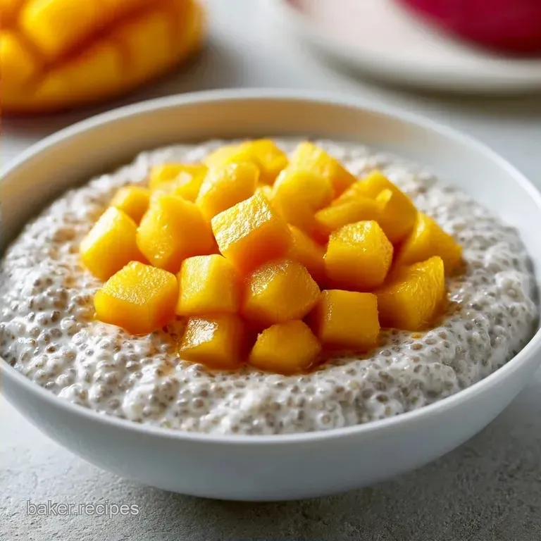 Tropical Coconut Chia Breakfast with Coconut Milk
