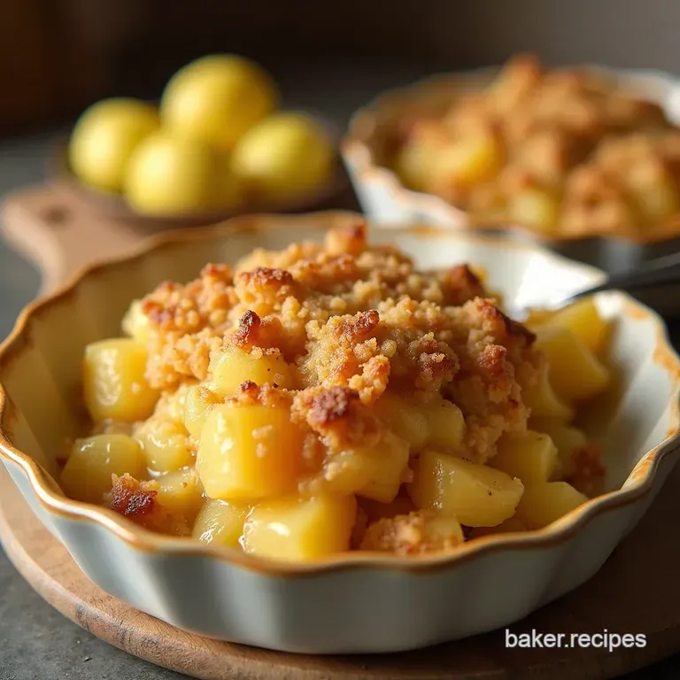 Sunshine Bake the Ultimate Tropical Pineapple Casserole Sweet Savoury Crumble presentation