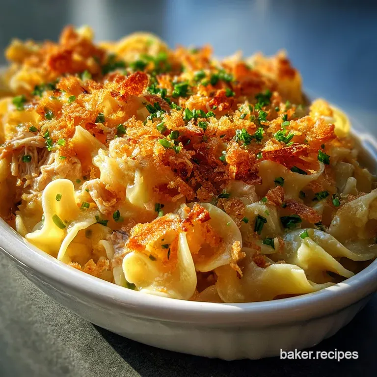 Tuna Casserole Recipe with Egg Noodles