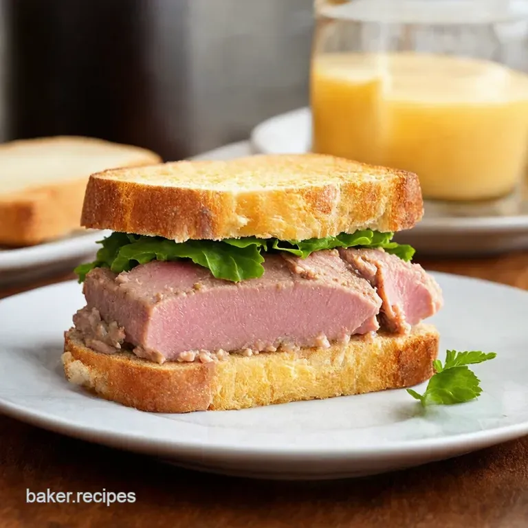 Tuna Coronation Sandwich a Right Royal Treat presentation