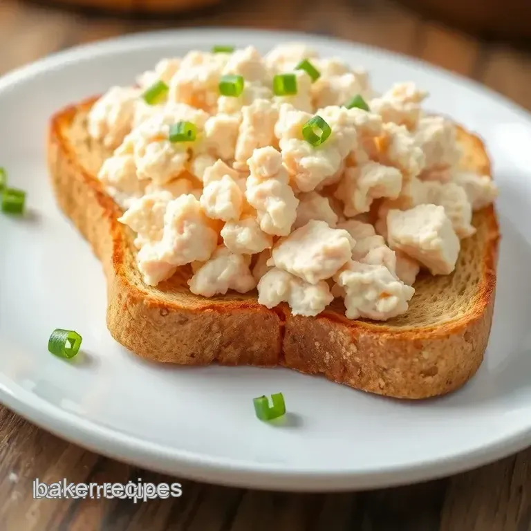 Tuna Salad on Whole Grain Toast presentation