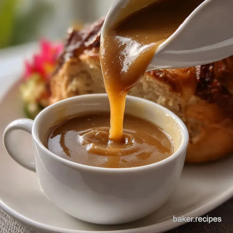 Turkey Gravy with Drippings: Silky Rich and Pub-Style