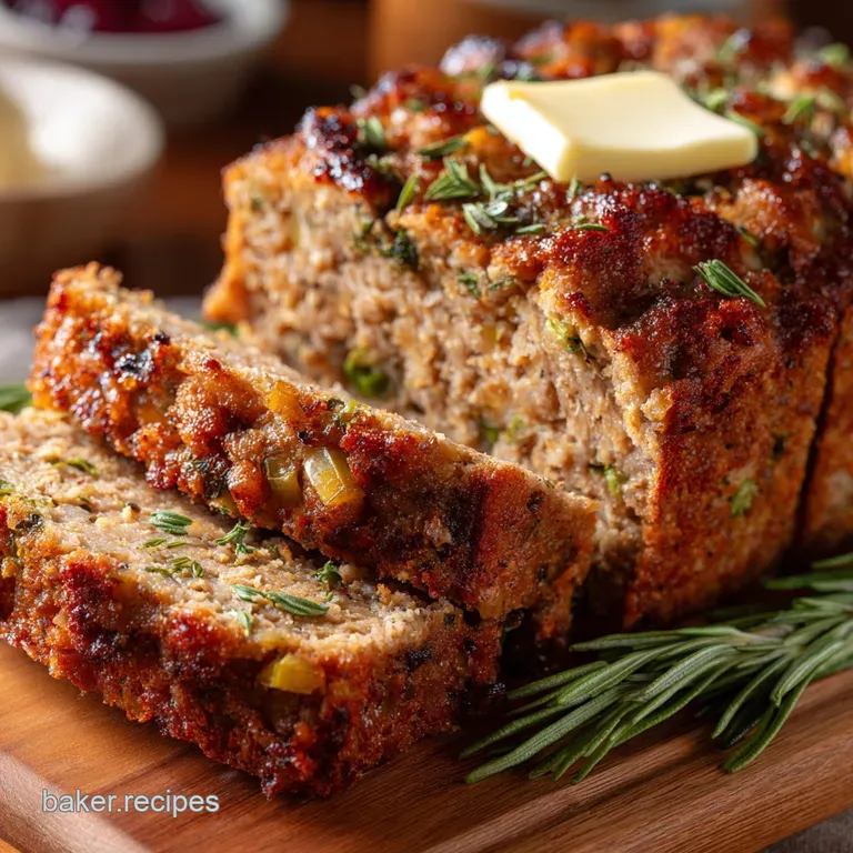 Turkey Stove Top Stuffing Meatloaf: the All-In-One Weekday Winner presentation
