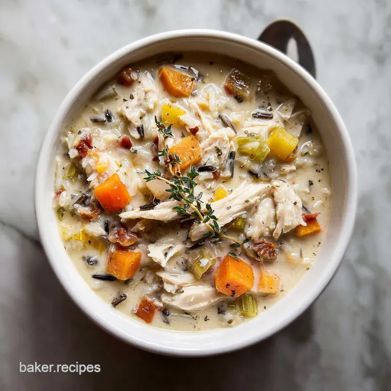 Turkey and Wild Rice Soup: Velvety Broth