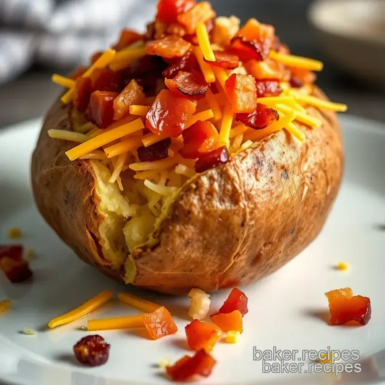 Ultimate Calories Loaded Baked Potato Recipe presentation