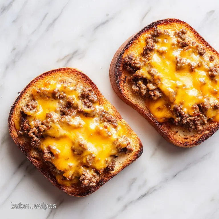 Ultimate Cheesy Ground Beef Melt: Crispy and Molten