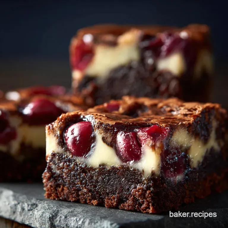 The Ultimate Fudgy Cherry Cheesecake Brownies A British Baking Bonanza