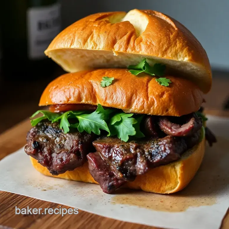 Ultimate Steak Sandwich: a British Classic with a Twist presentation