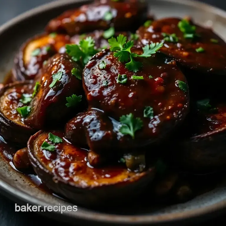 Umami-Packed Marinated Portobello Mushrooms presentation
