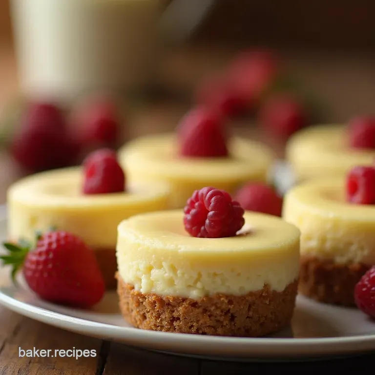 Bitesized Bliss the Ultimate Mini Vanilla Bean Cheesecakes presentation
