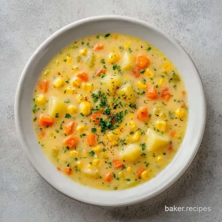 Healthy Vegetable Corn Chowder: Silky and Hearty