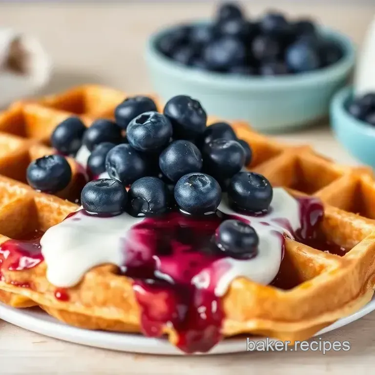 Waffle Blueberry Buttermilk Delight