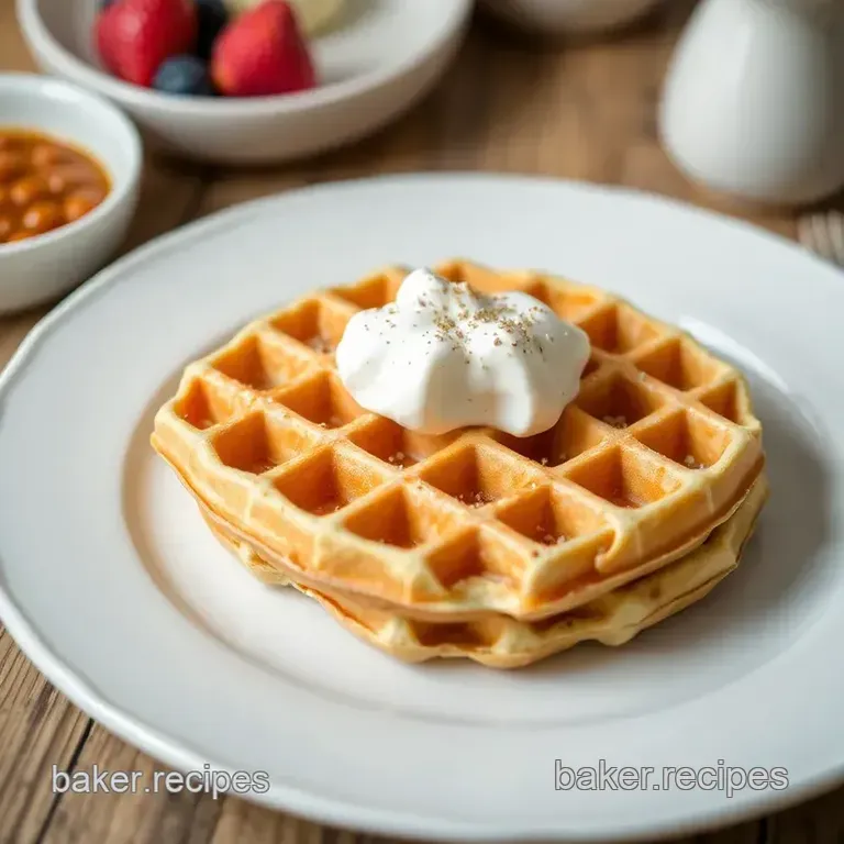 Belgian Waffles Without Milk presentation
