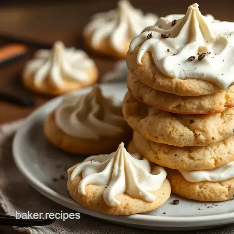 Whipped Vanilla Bean Cookies with Sprinkles