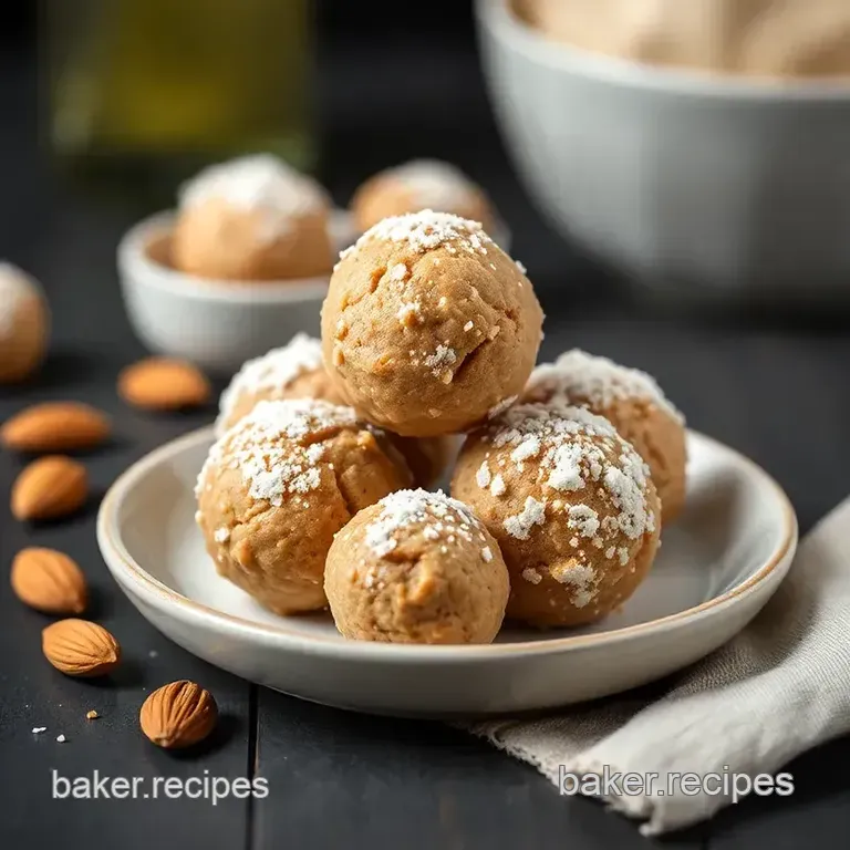 Wholesome Almond Butter Bliss Balls presentation