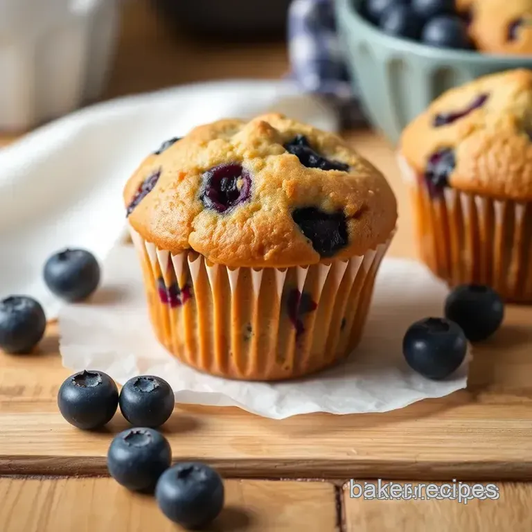Wholesome Blueberry Delight Muffins presentation