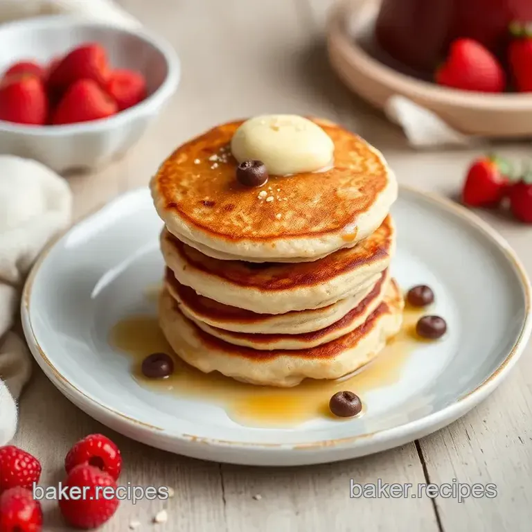 Wholesome Whole Wheat Oat Pancakes Delight presentation