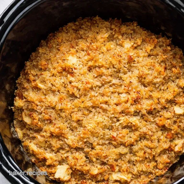 Flavorful Crock Pot Stuffing Recipe Wild Rice Thanksgiving