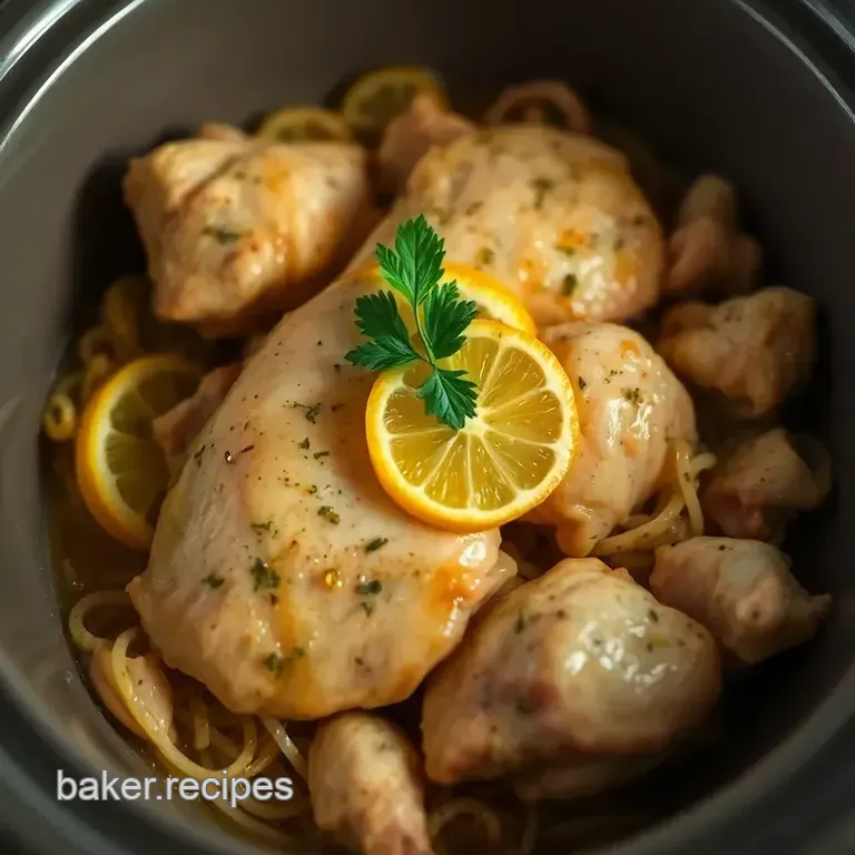 Zesty Citrus Herb Slow Cooker Chicken presentation