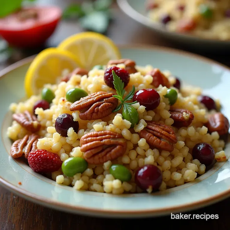 Jewels Nuts Zesty Cranberry Pecan Couscous Salad