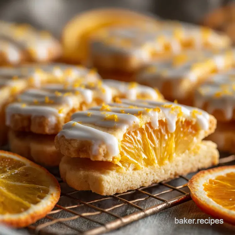 Orange Cookies: Zesty Glazed Shortbread Recipe