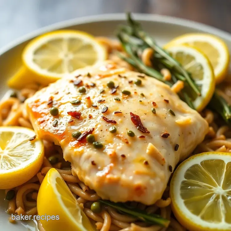 Zesty Lemon Caper Chicken &ndash; Sunshine on a Plate! presentation