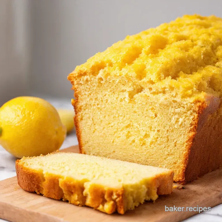 Zesty Lemon Drizzle Bread a Slice of Sunshine presentation