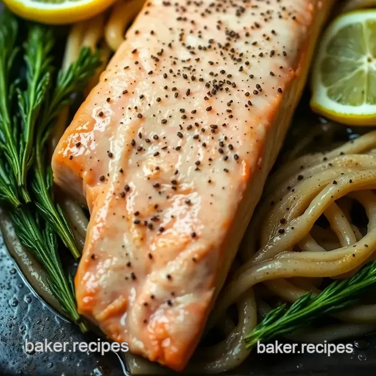 Zesty Lemon Pepper Salmon: a Fresh Take on a Classic Dish presentation