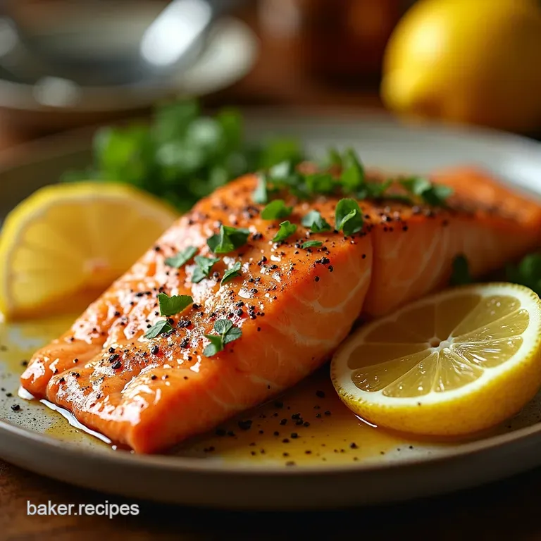 Zesty Lemon Pepper Salmon Sensation presentation