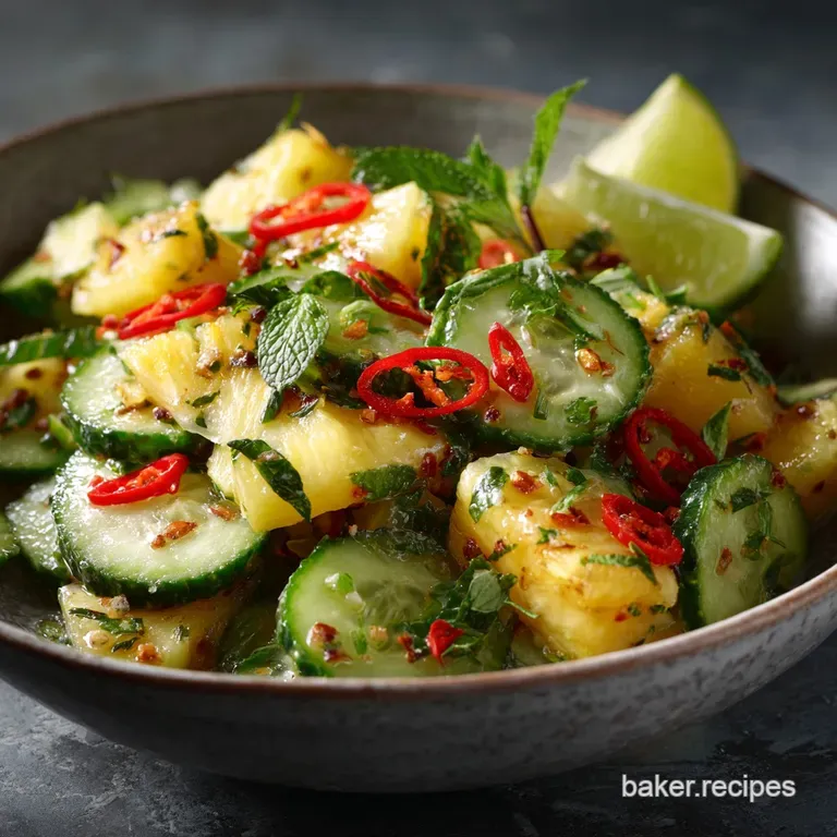 Pineapple Cucumber Salad: Thai-Inspired Tropical Crush