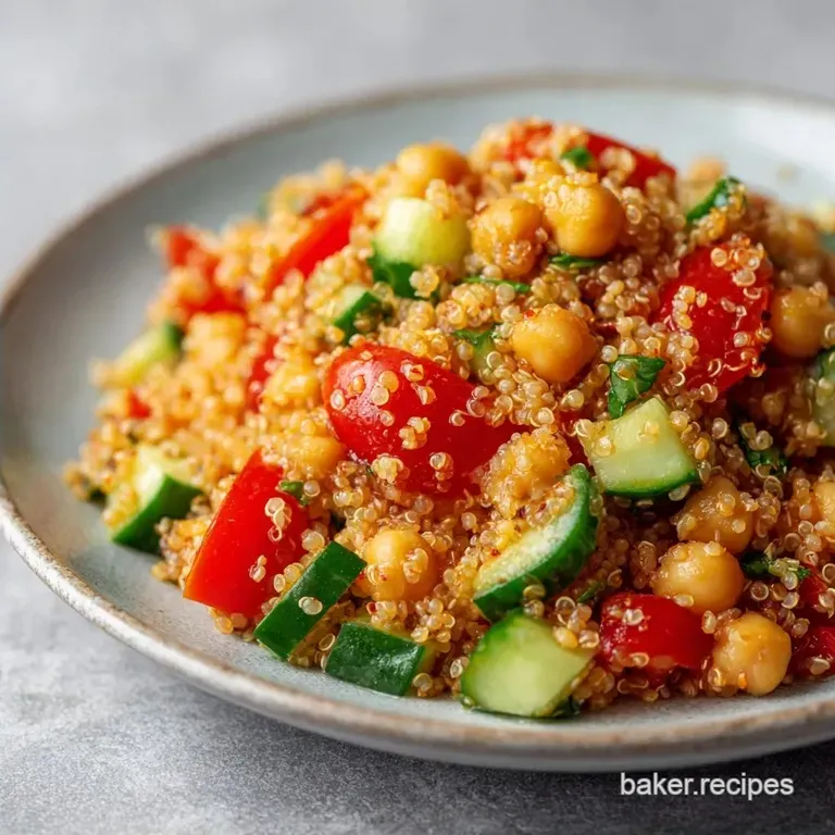 Zesty Quinoa Salad Bowl: Fresh and High Protein