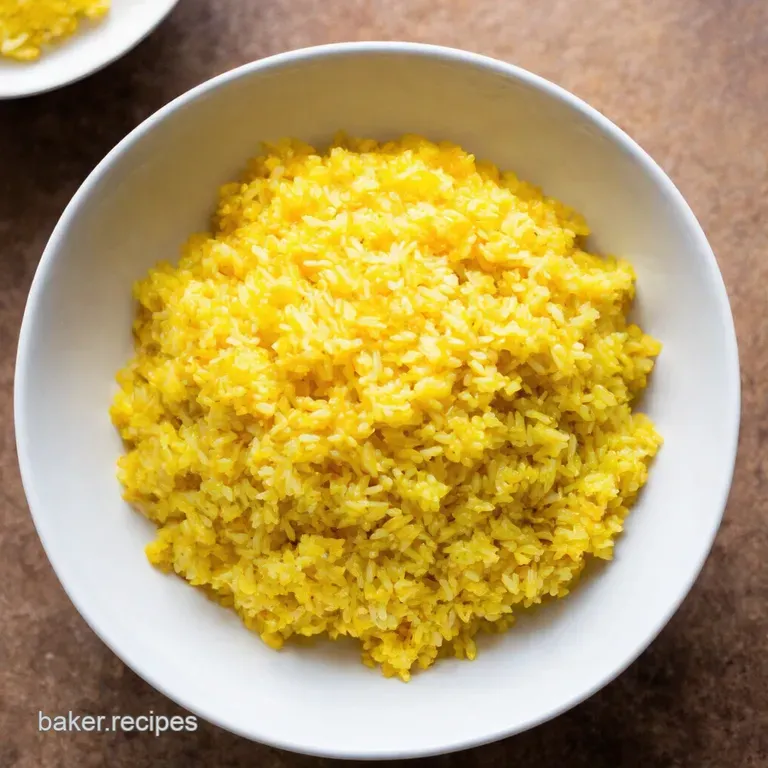 Zesty South Indian Lemon Rice a Taste of Sunshine presentation