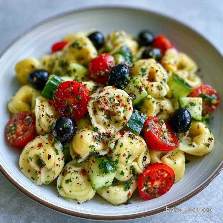 Zesty Tortellini Salad: Tangy and Crisp